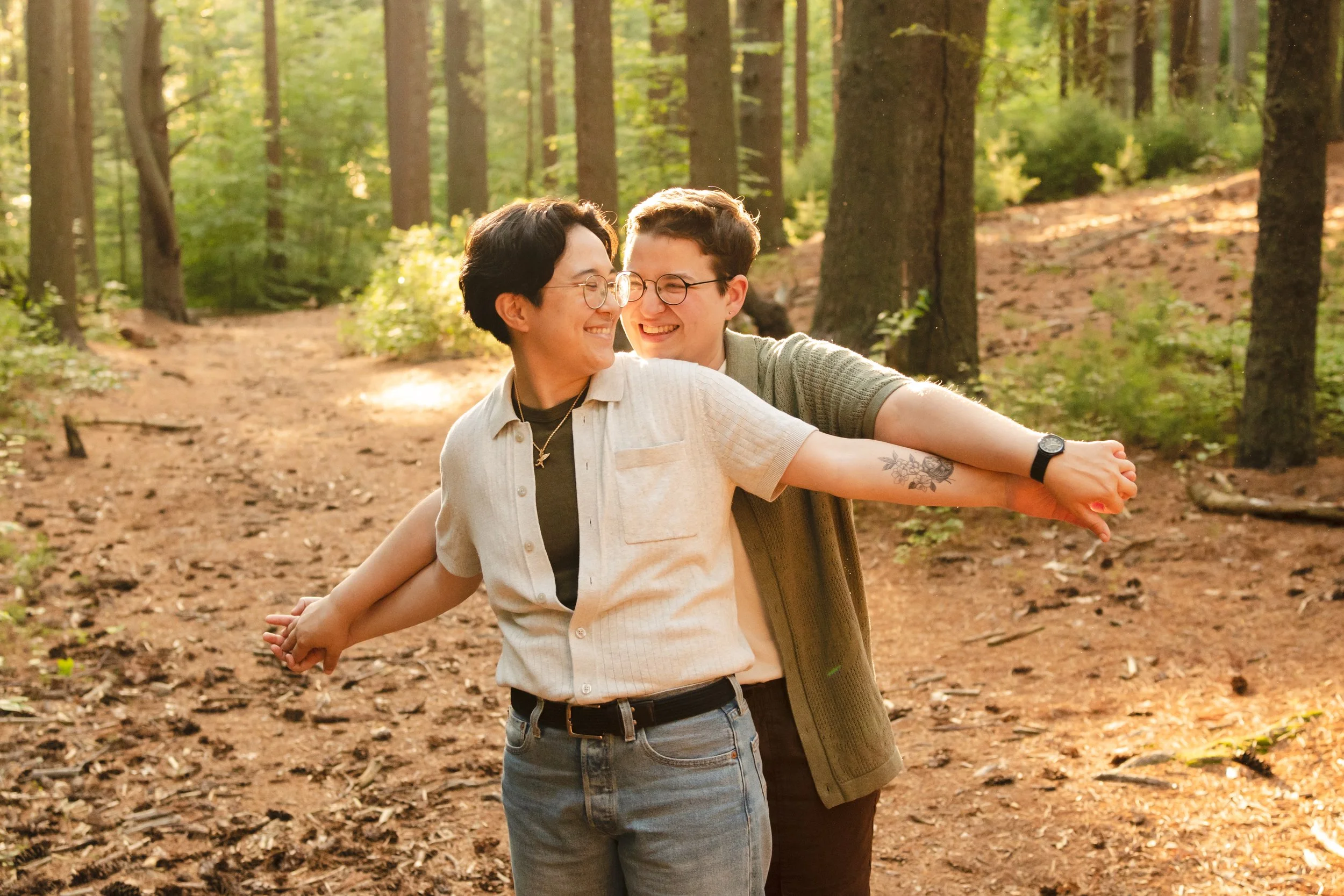 queer engagement shoot