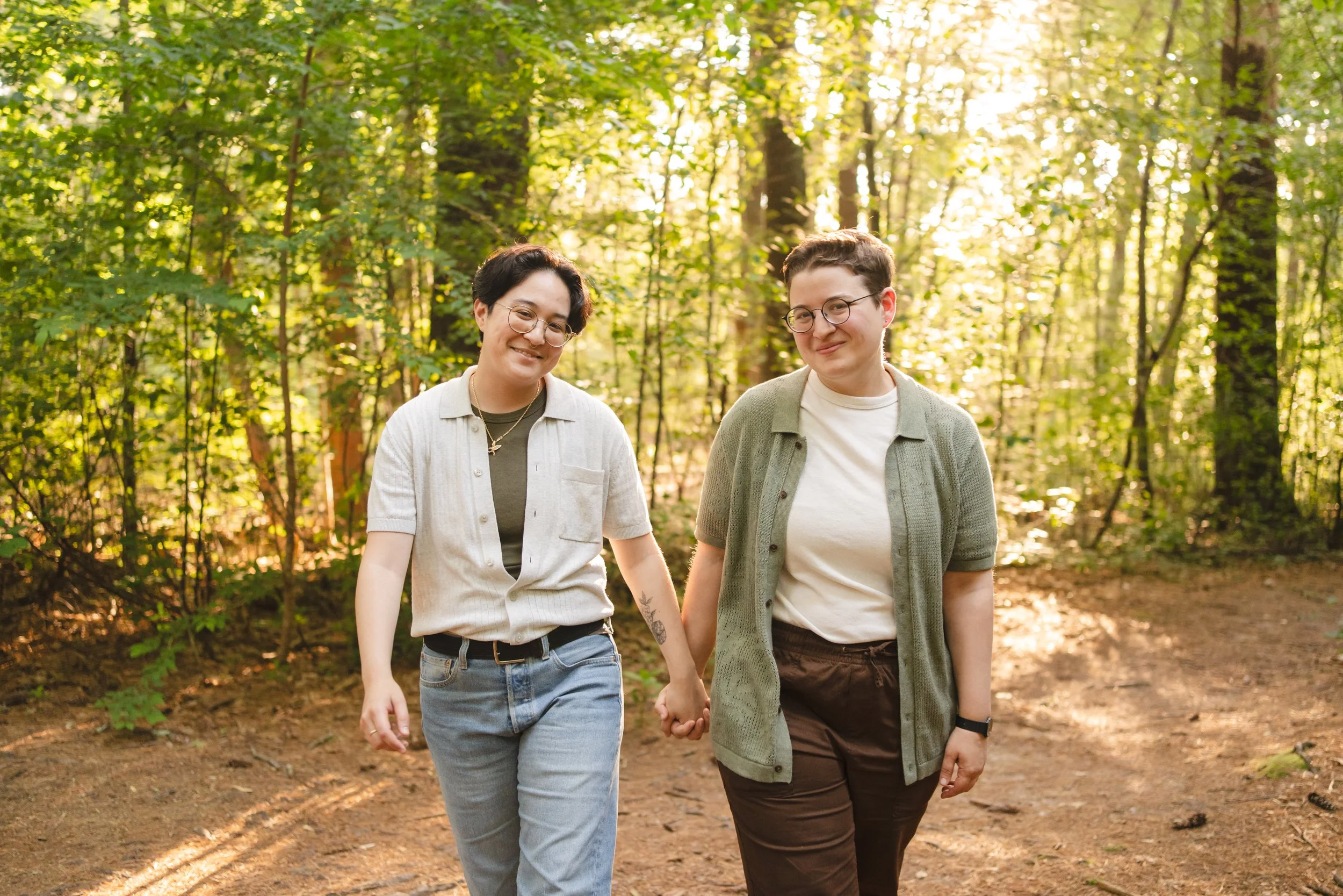 non binary engagement photos