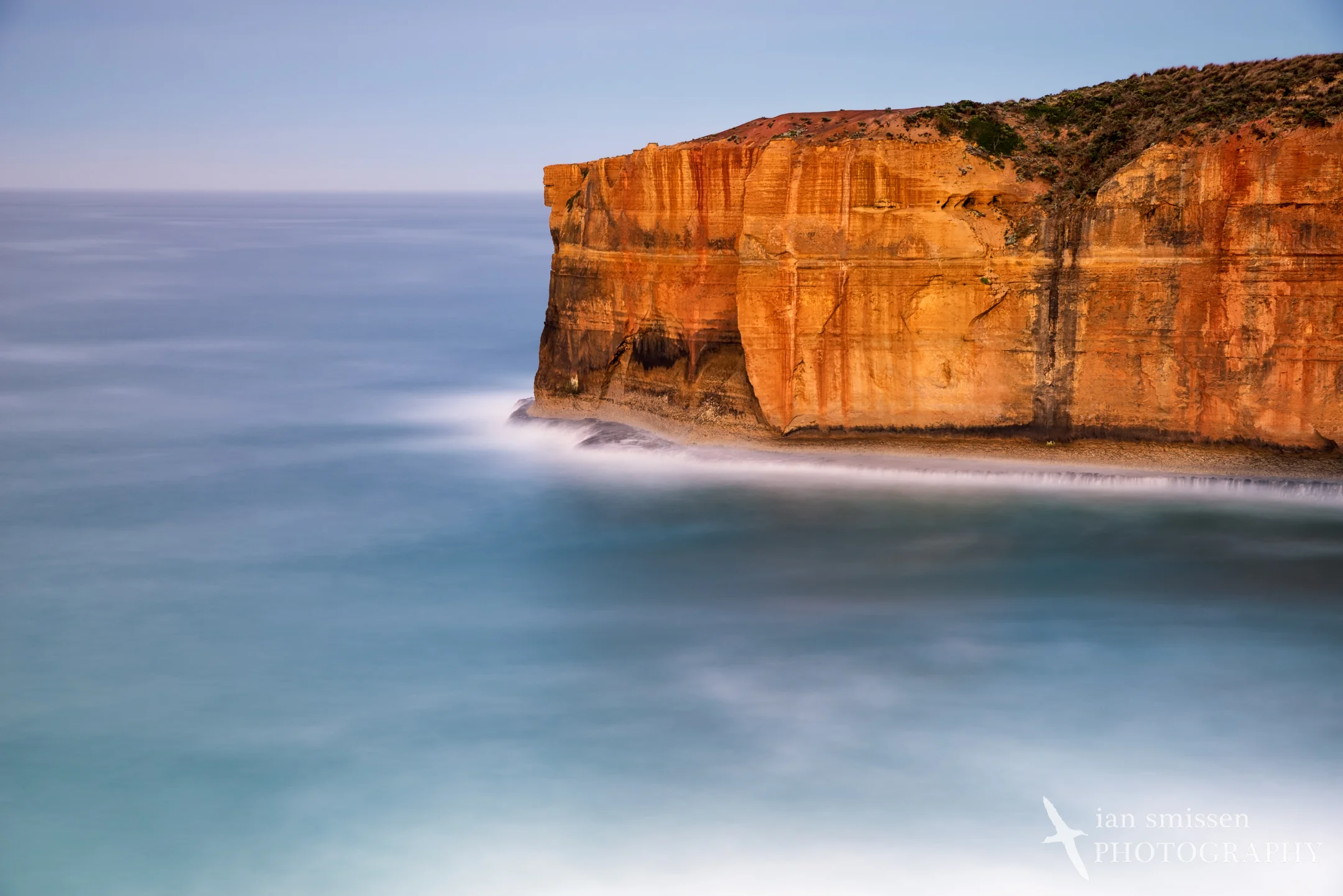 Early morning sun hits the cliff face at Baker's Oven
