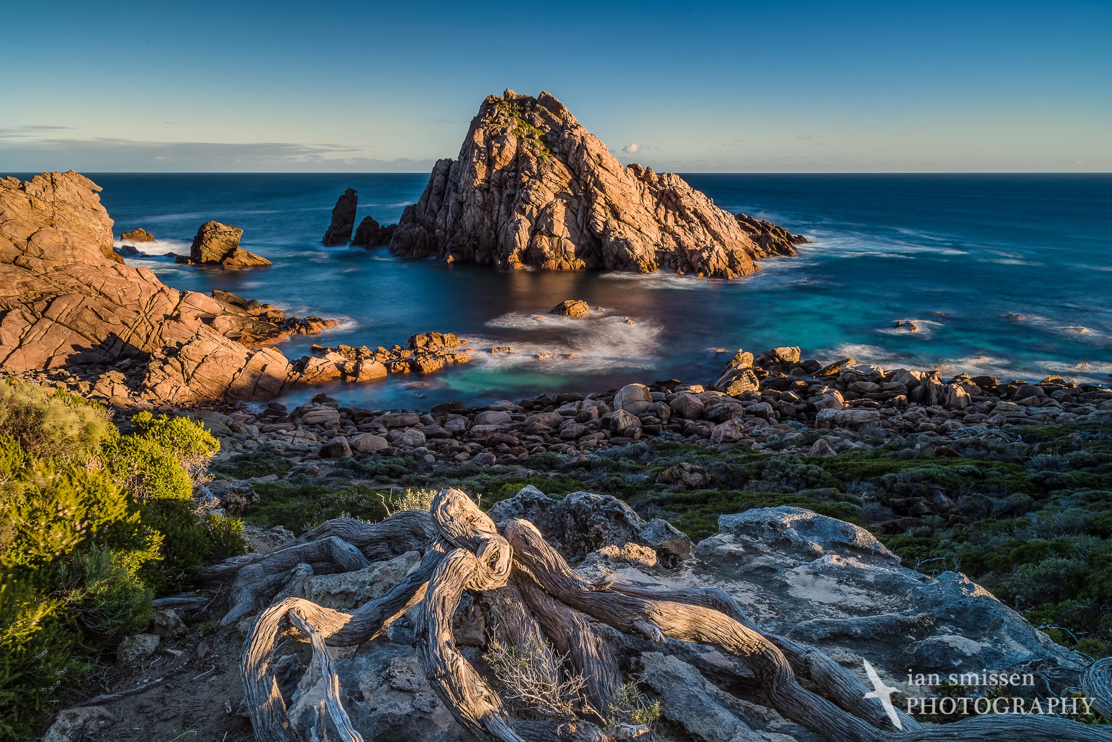 Morning sun at Sugarloaf Rock