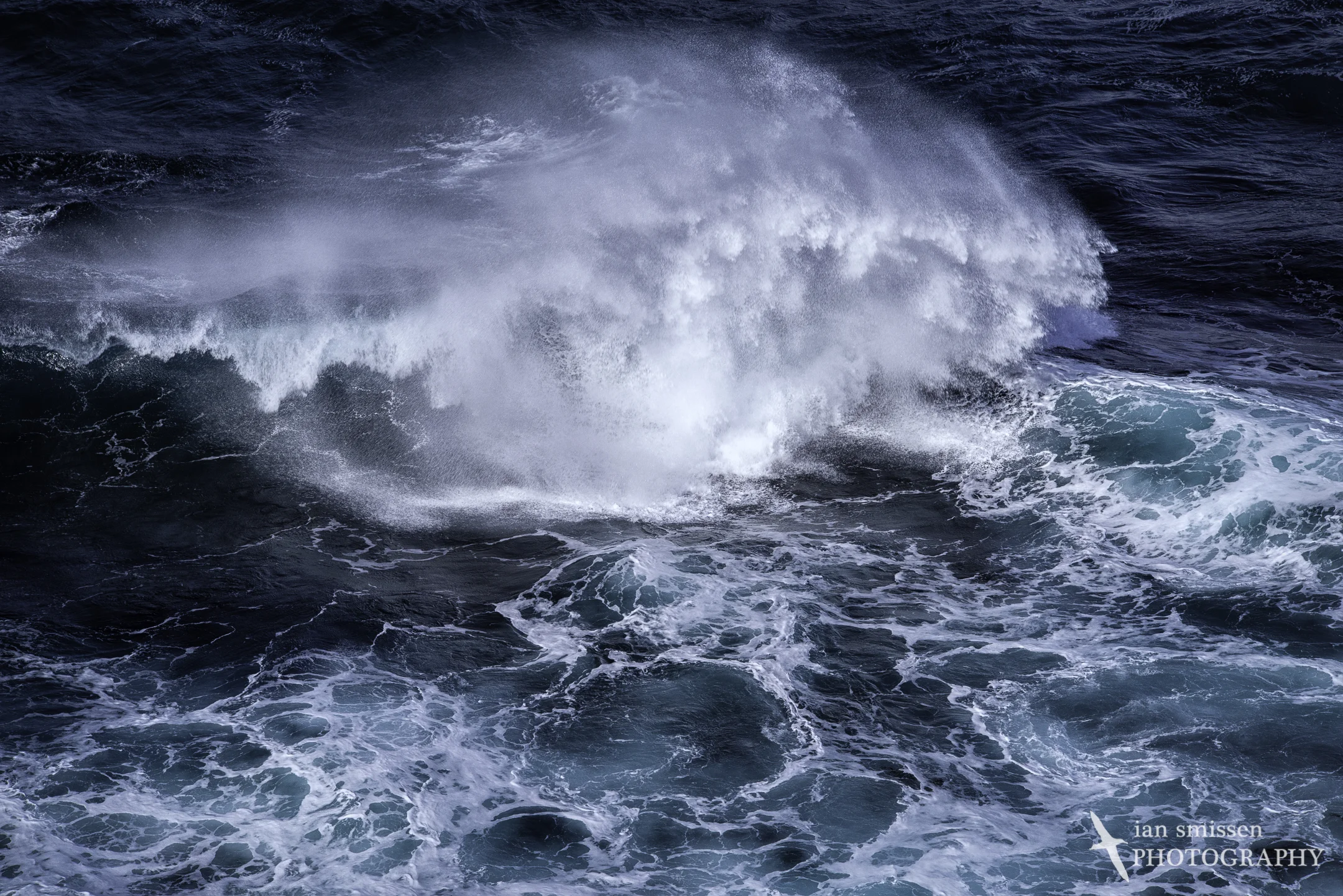 The roiling sea from Seagull Rock Lookout, Phillip Island, Victoria, Australia Pentax K1, Tamron 70-200mm f/2.8 lens, Nisi Circular Polariser 170mm, ISO 800, 1/200 second @ f/18
