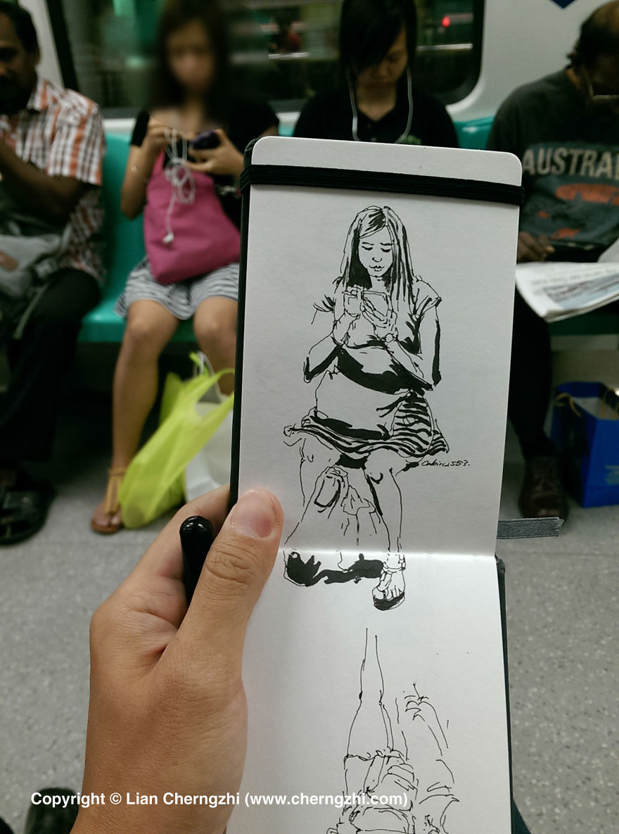 Girl on her cell