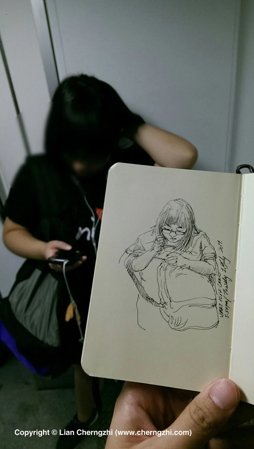 Girl on her Cell