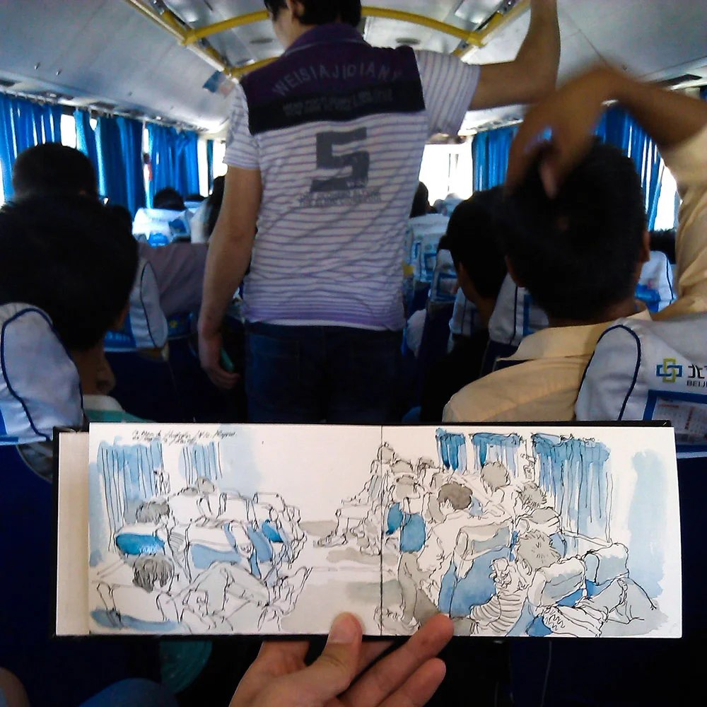 Bus to the great wall