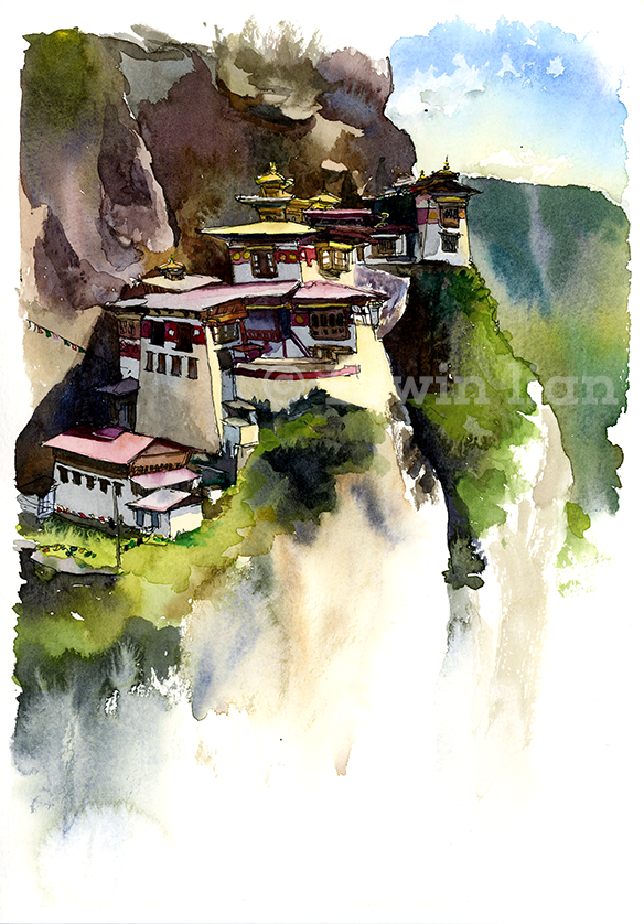 Tiger's Nest painting included in 2014 Calendar 