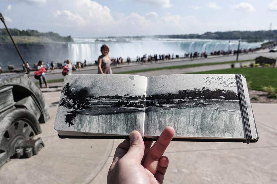 Met a gentlemen who works for a major eCommerce store when I was sketching here. He offered some freelance work. 