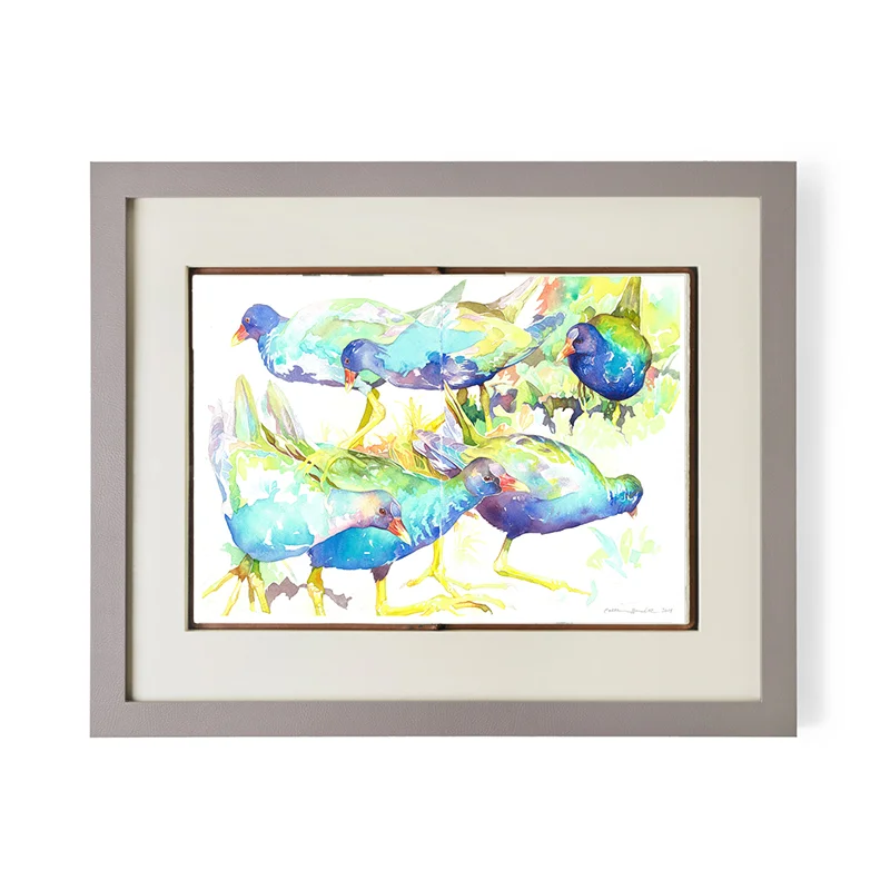 Purple Gallinules by Catherine Hamilton