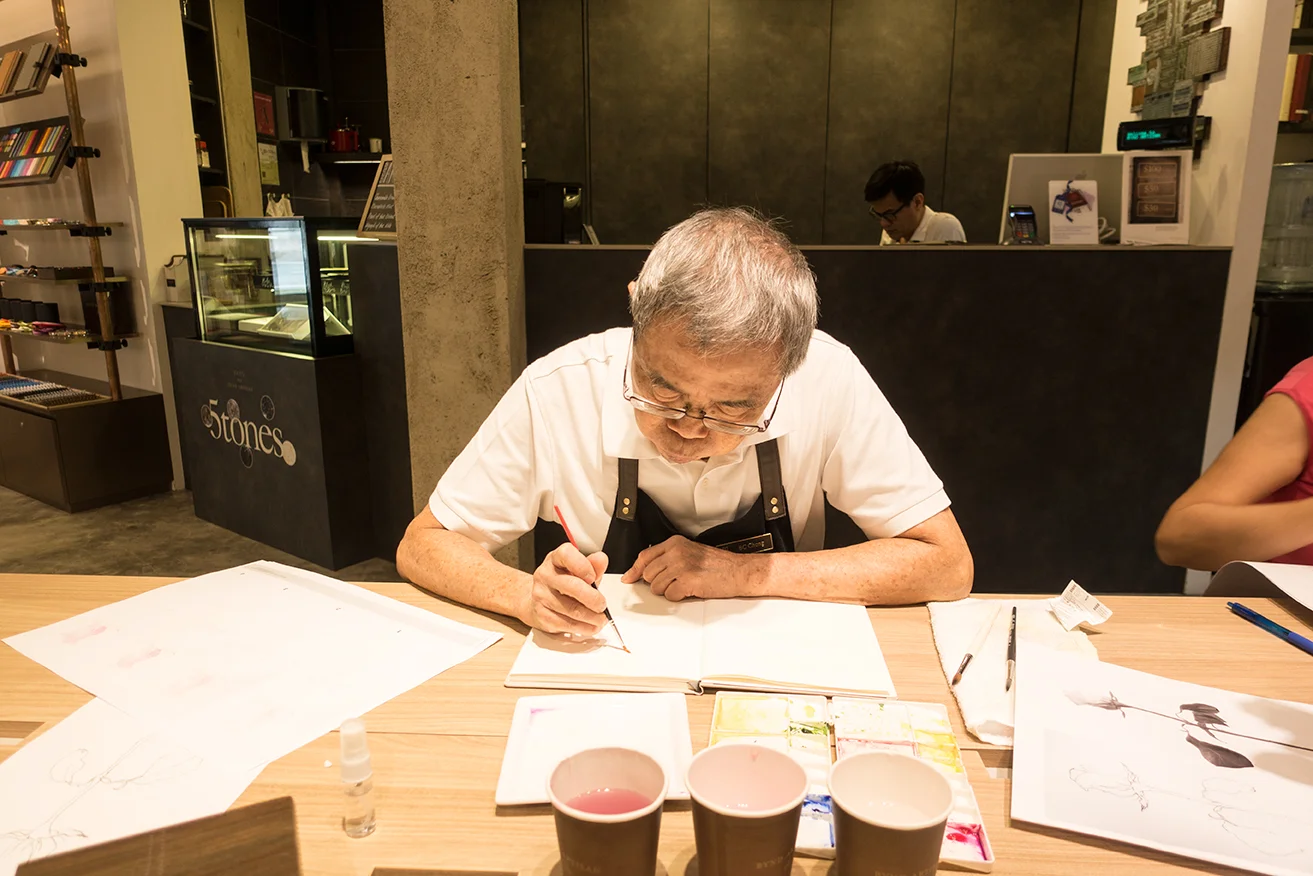 Mr Chong, master craftman at Bynd Artisan attended our workshop as well :) 