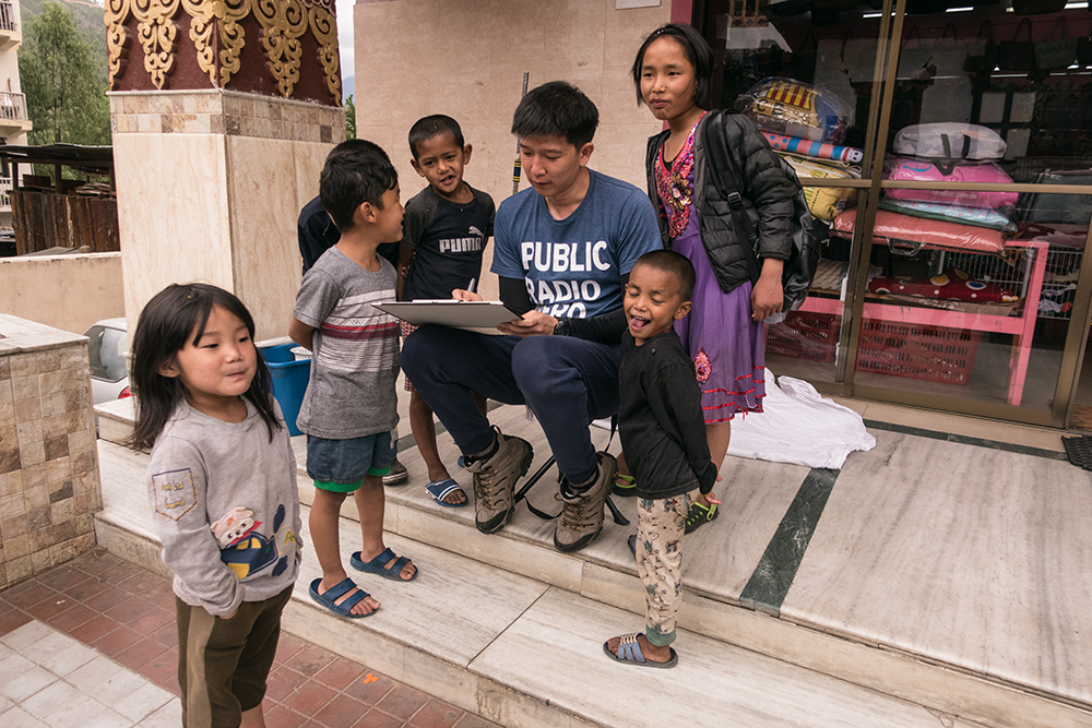 The friendly children in Thimphu.