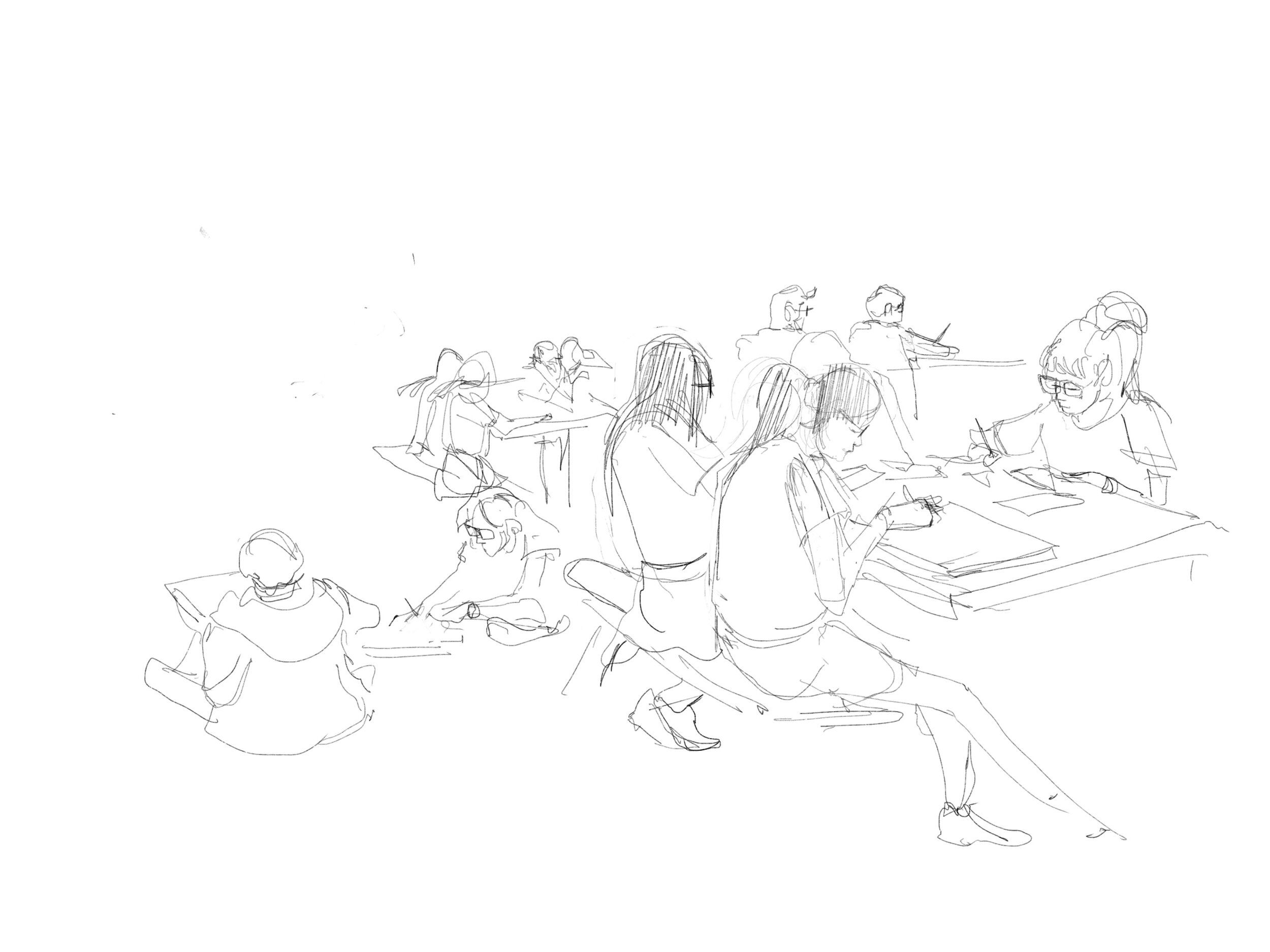  I been put in charged of the school’s visual Arts CCA. Rather than make everything  about “outcome” and “goals”, I structured it into an exploratory session with elements of “Play”. Here, the students are given the freedom to explore and Urban sketc