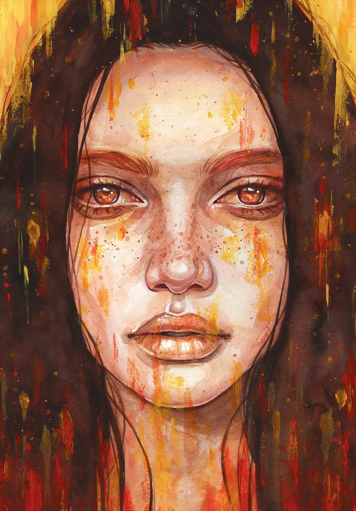 Magma
watercolor, acrylic and pen on paper