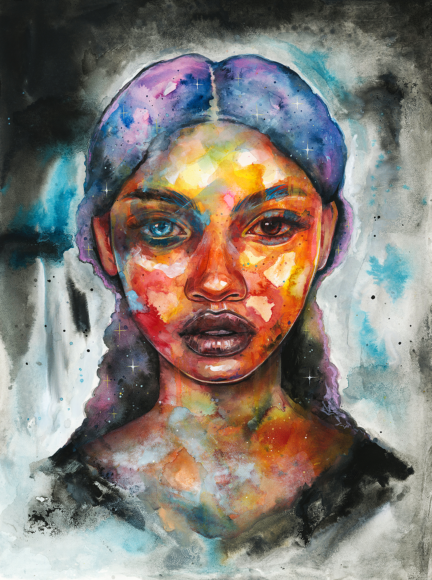 Spectra
watercolor and inks on paper
12" x 16"