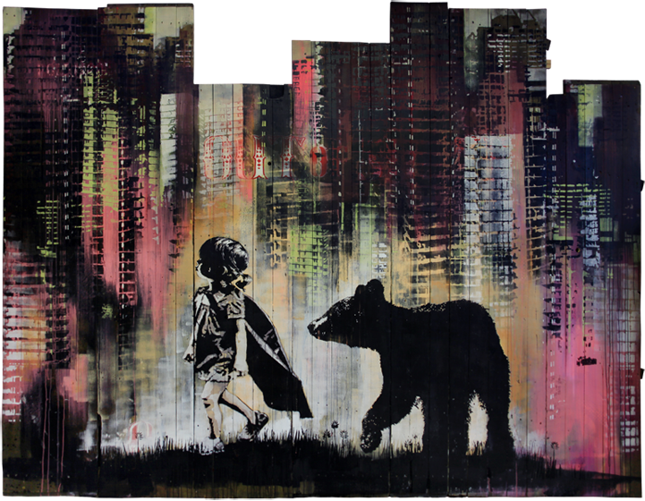 Artwork by Pipsqueak Was Here!!! featured in the Compulsive Behaviour solo exhibition at NextStreet Gallery, Paris, 2017