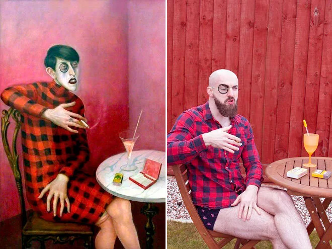 Getty Museum challenges quarantined people to recreate famous works of art, with hilarious results