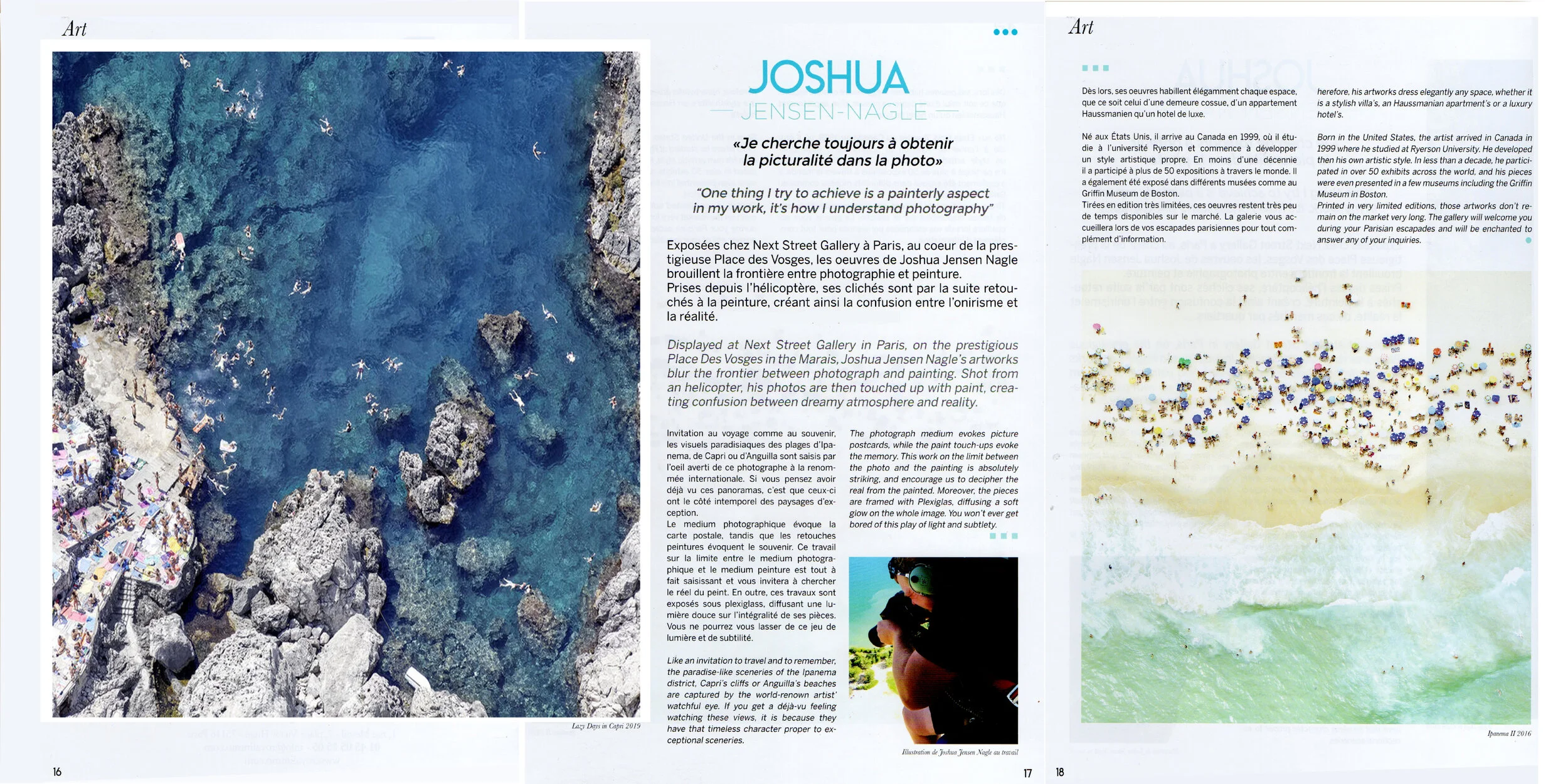 Joshua Jensen-Nagle in Home Immo Paris Magazine