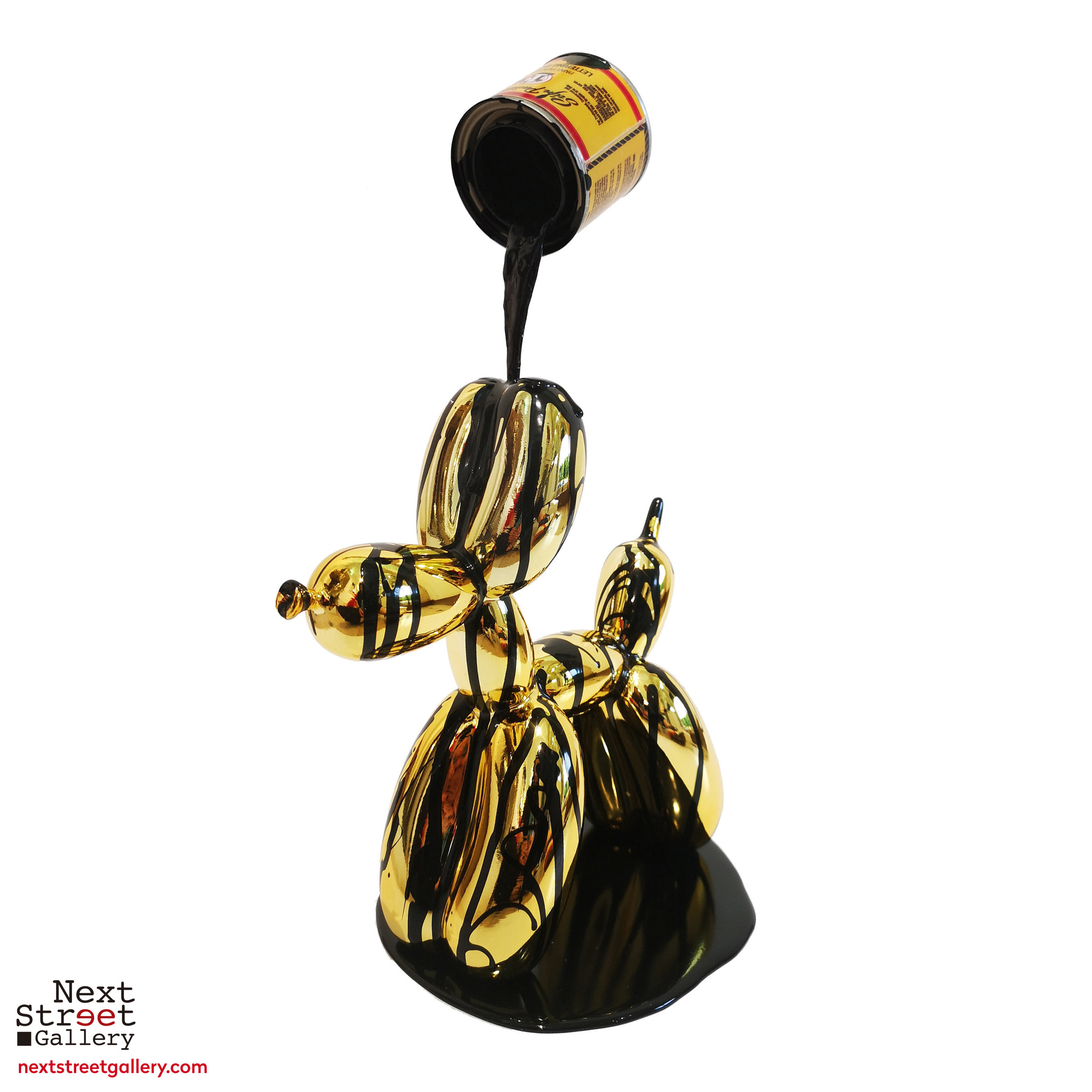 JOE SUZUKI | BALLOON PUPPY (Gold and black) 