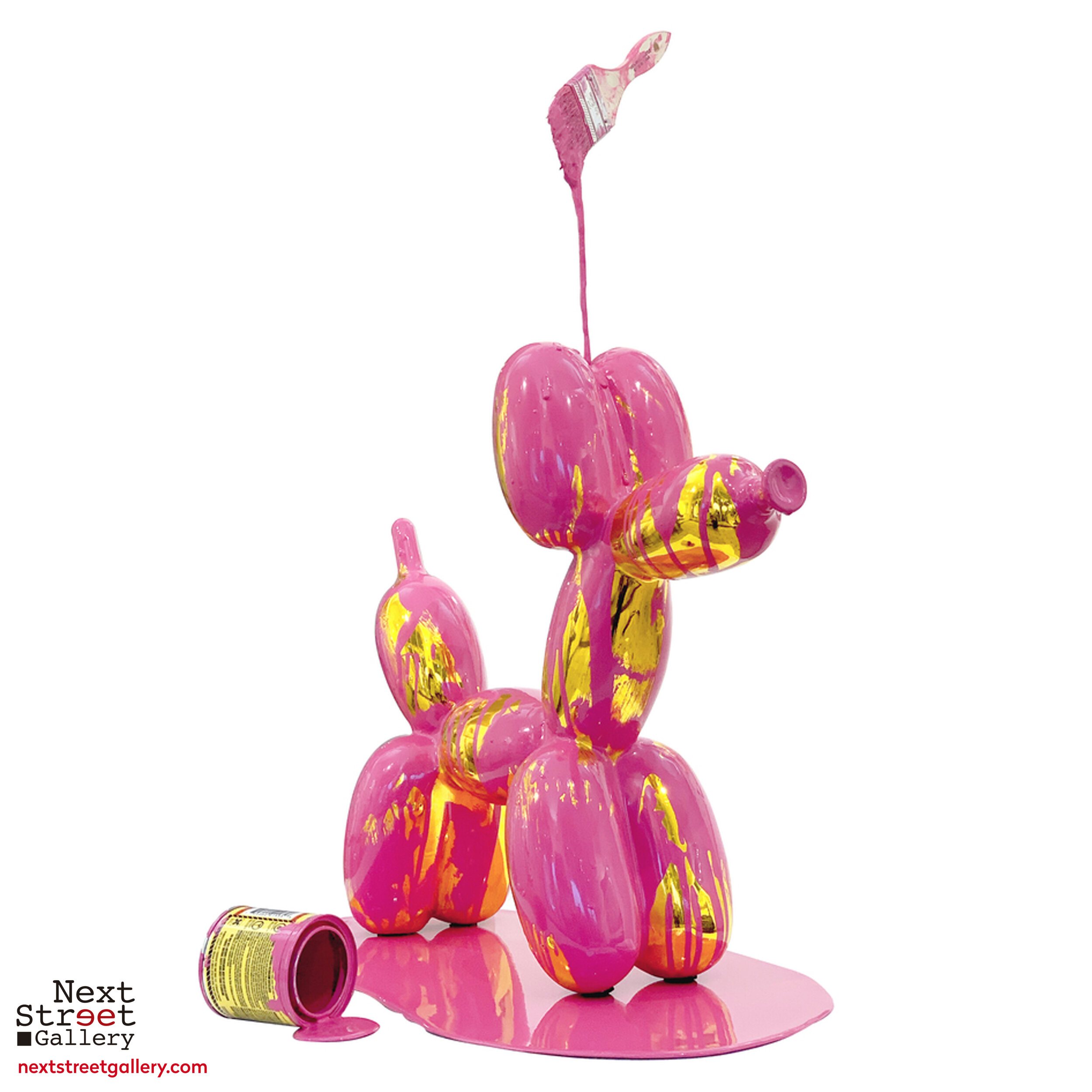 JOE SUZUKI | Big Balloon Puppy (Yellow and magenta)