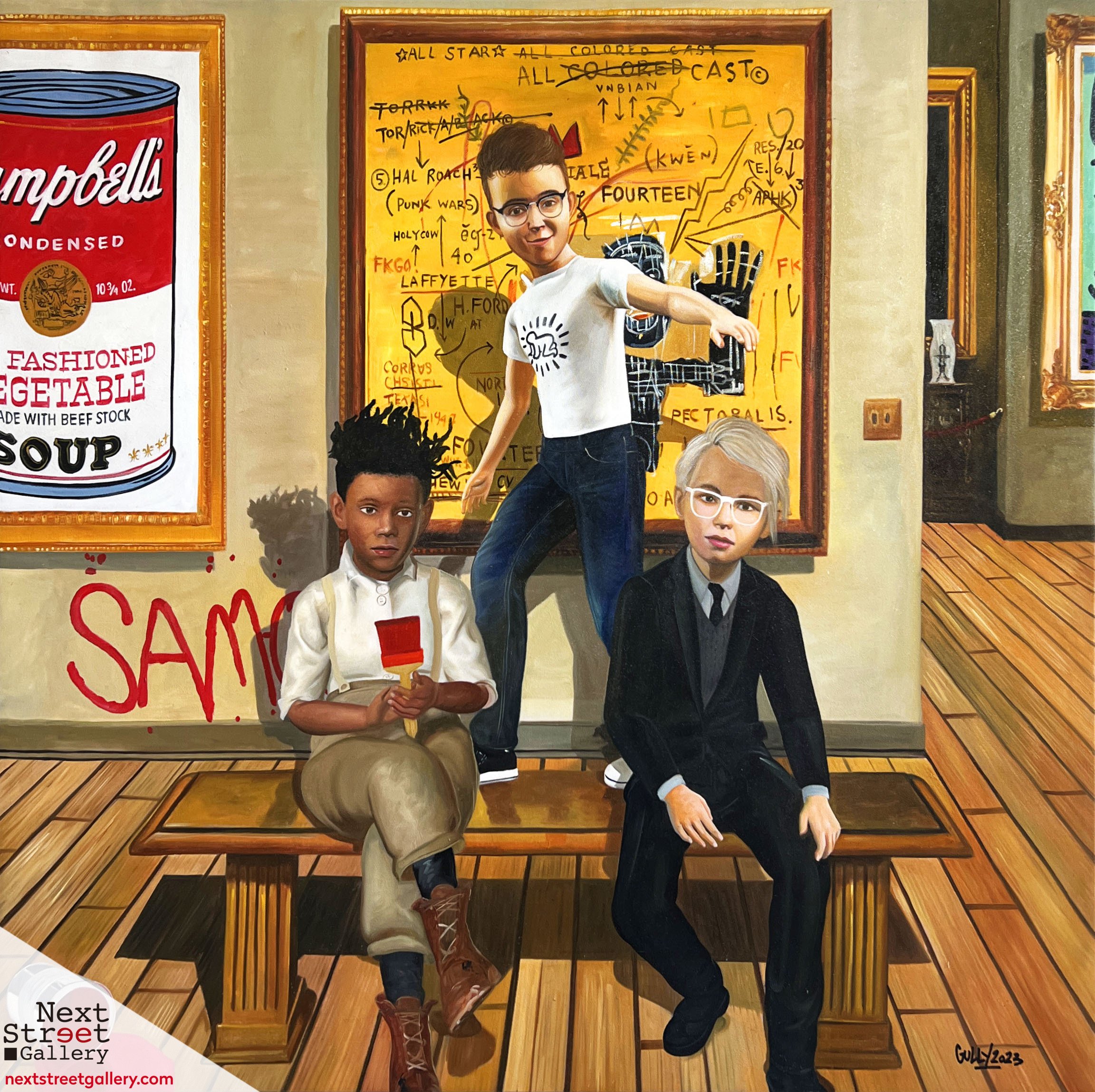 Jean-Michel, Keith and Andy Meet Warhol, Basquiat and Haring 26 | Gully (SOLD)