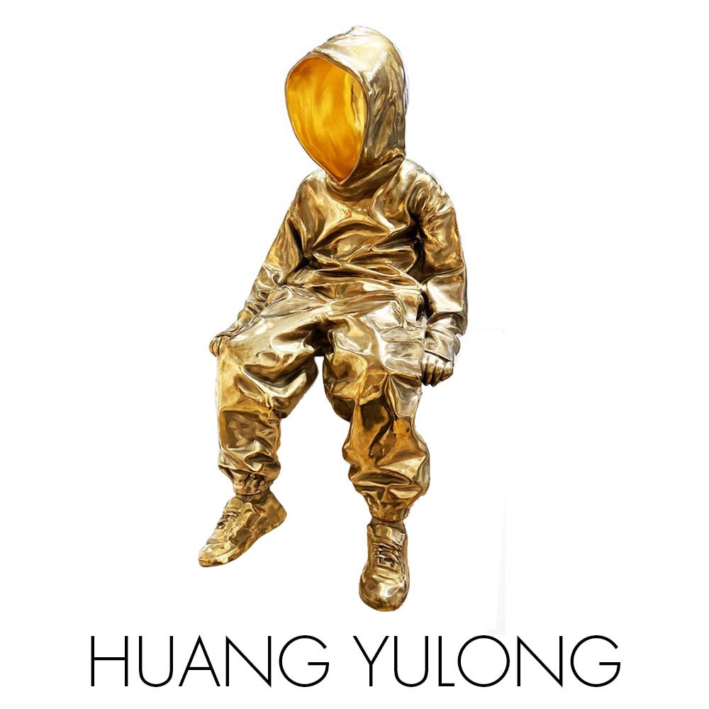 Huang Yulong NextStreet Gallery exclusivity bronze hoodie sculpture top dog 