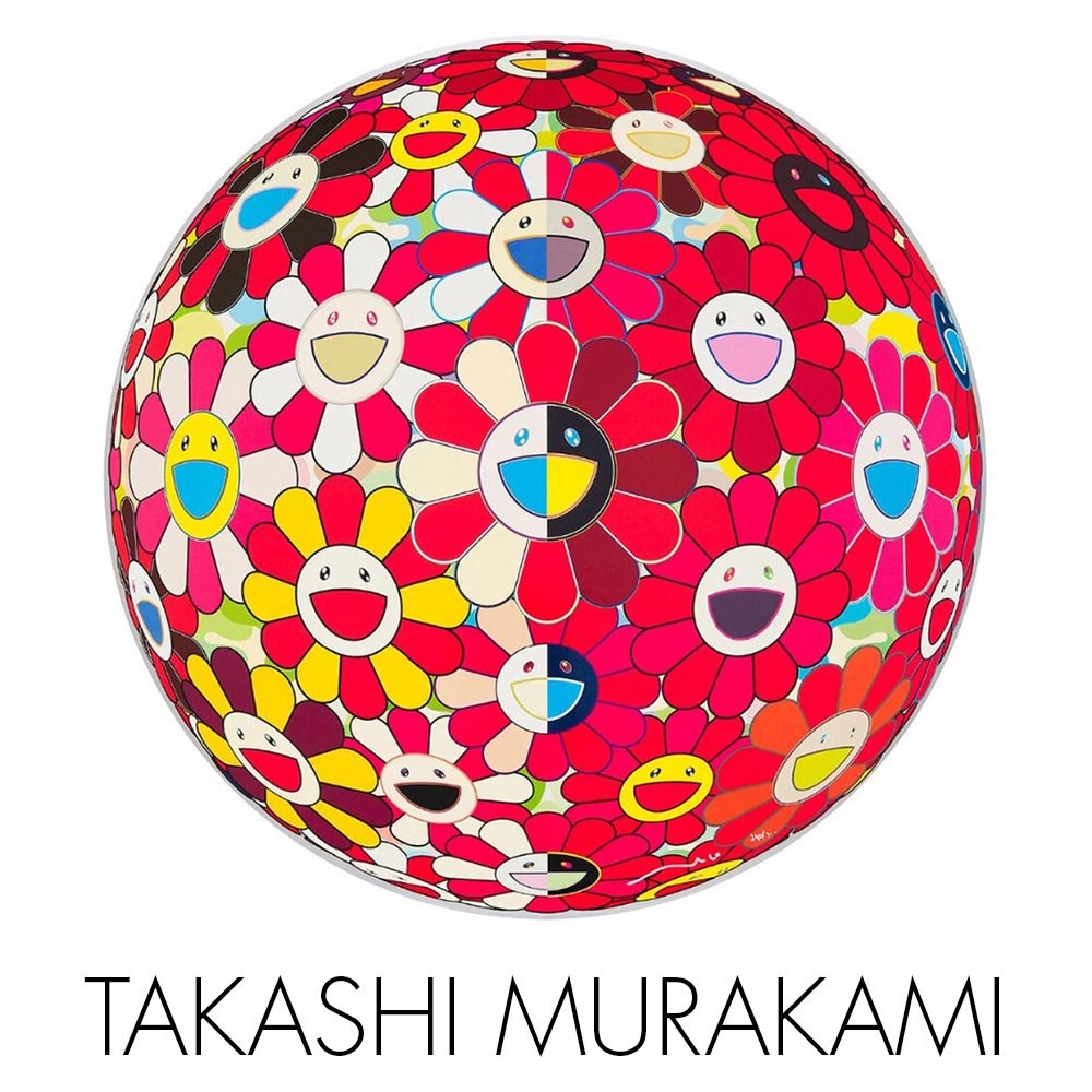Takashi Murakami NextStreet Gallery Available artworks flowers with faces japanese artist Louis Vuitton collaboration 