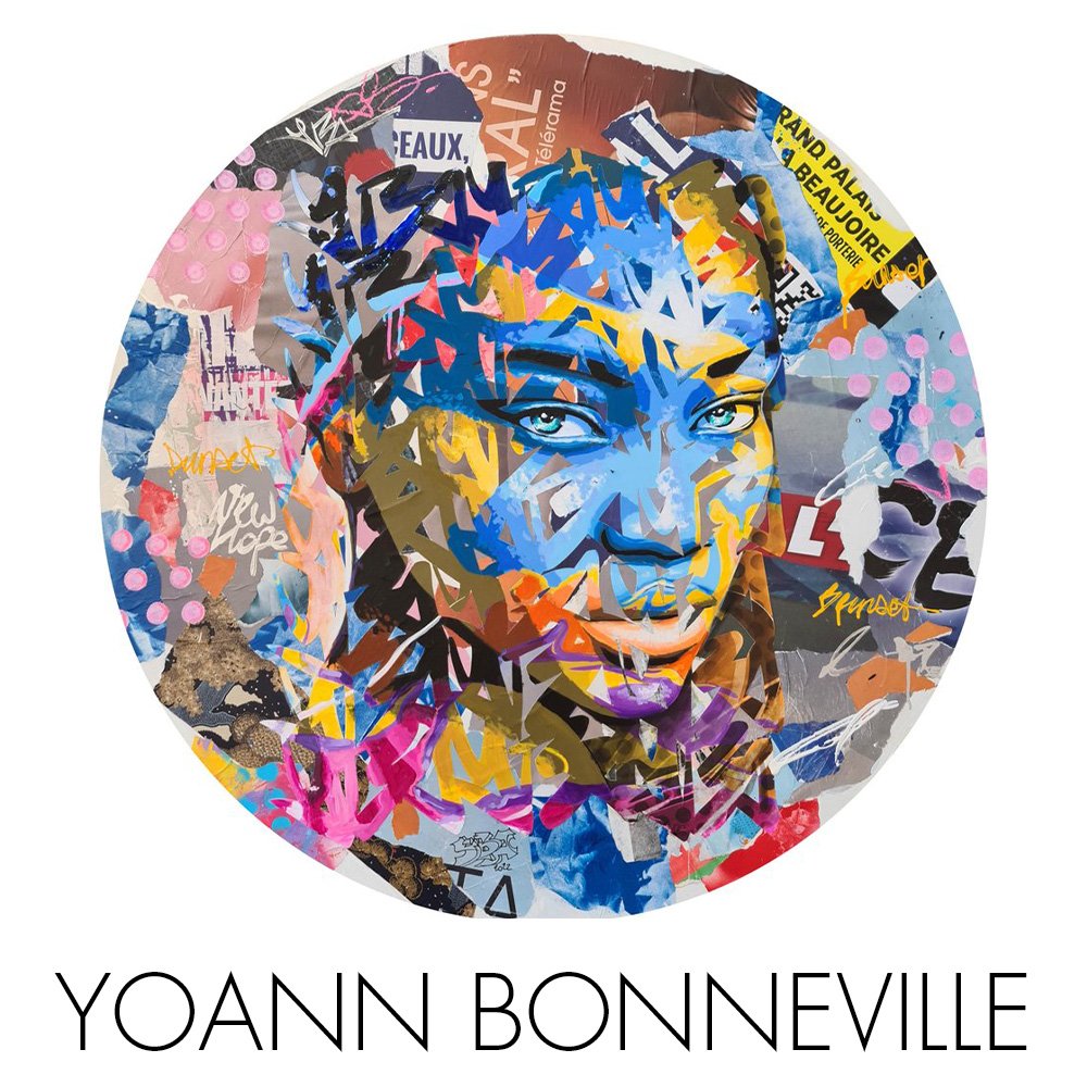 Yoann Bonneville NextStreet Gallery  french artist pop art colorful portraits urban art 