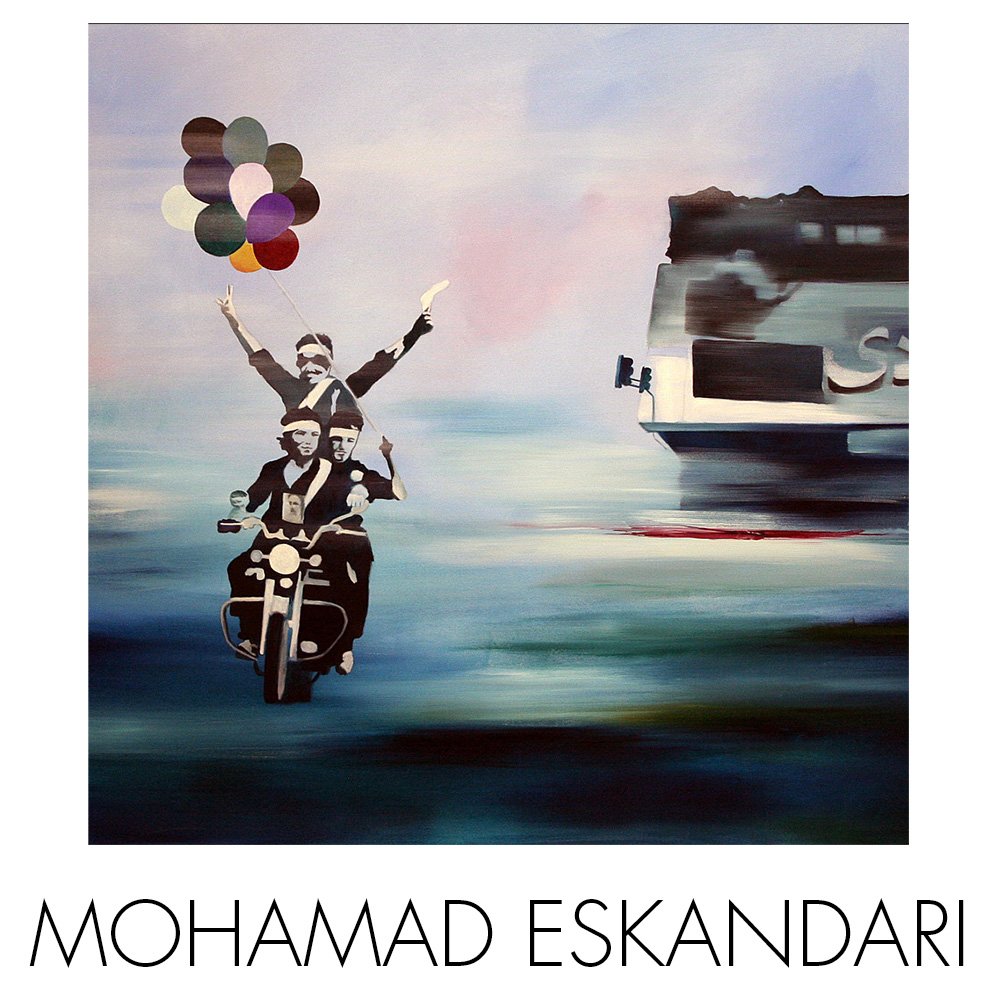 Mohamad Eskandari NextStreet Gallery Iranian artist representing the freedom and revolution through his poetic art