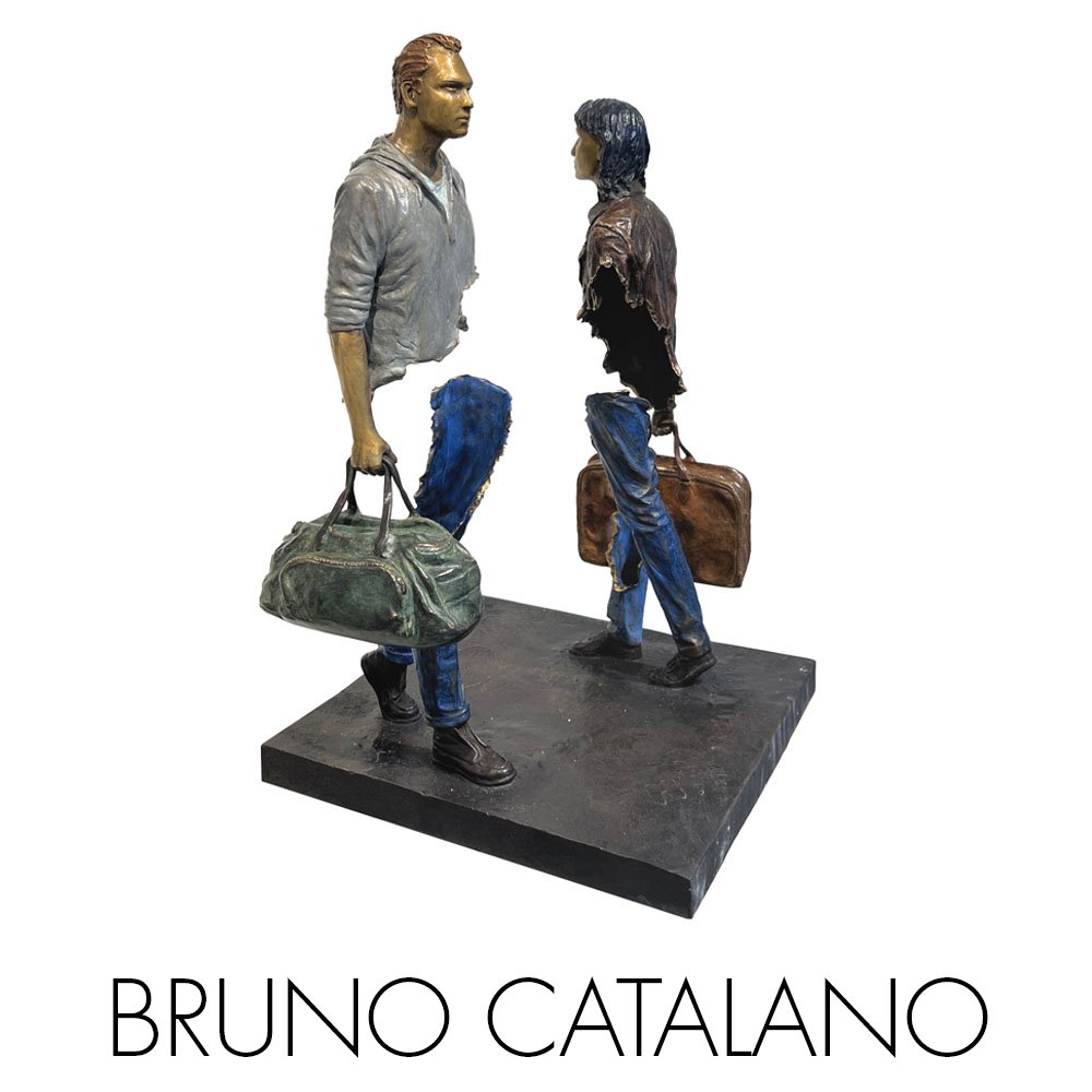 Bruno Catalano NextStreet Gallery Bronze traveller sculpture French artist 