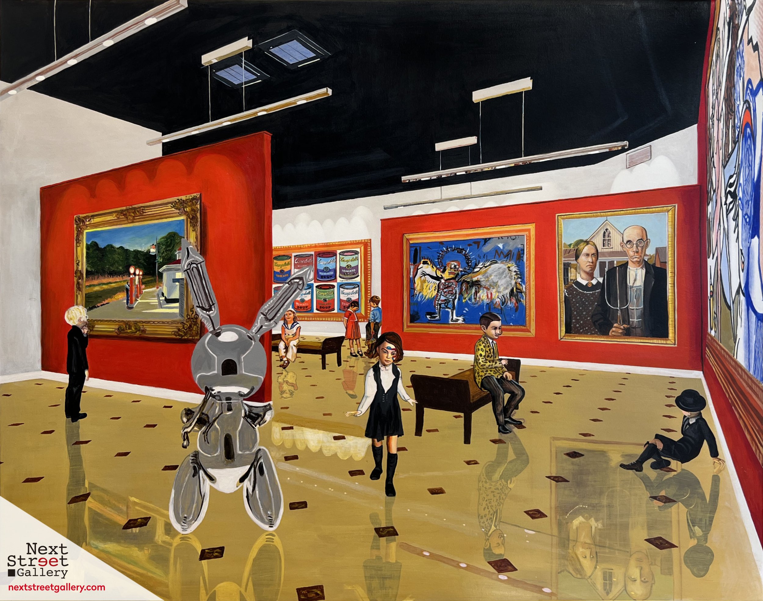 GULLY | RENÉ, SALAVADOR, NIKI, ANDY AND THE CHILDREN MEET HOPPER, WARHOL, BASQUIAT, WOOD, LICHTENSTEIN AND KOONS 29