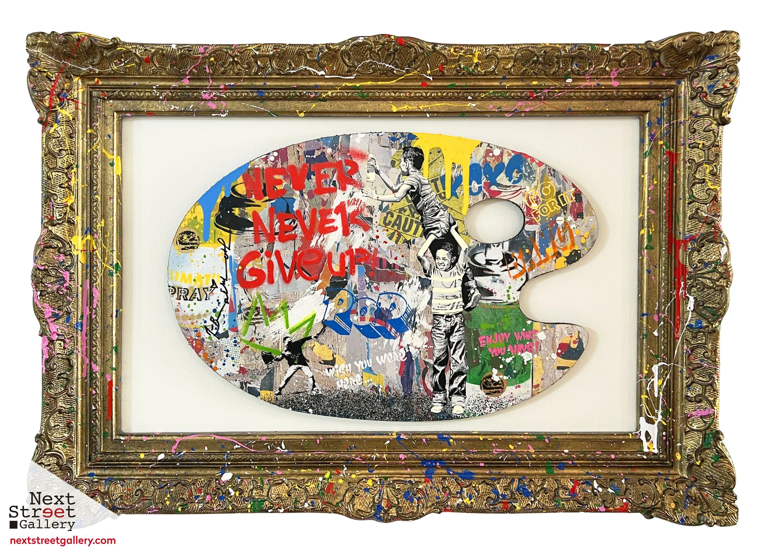MR BRAINWASH | NEVER, NEVER GIVE UP! PALETTE