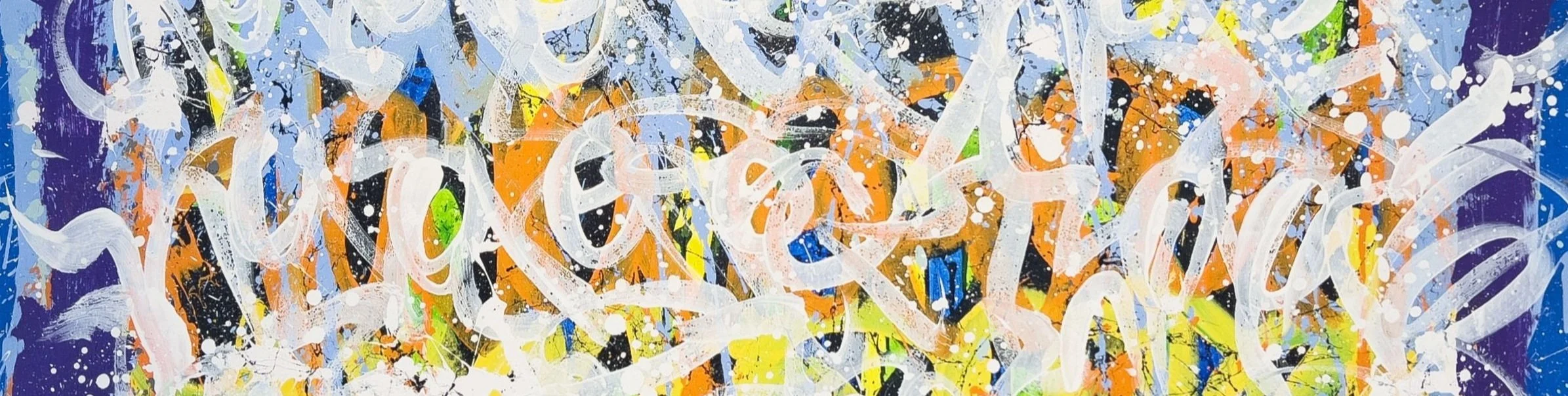 JonOne, Nirvana, 2023, abstract graffiti-inspired painting