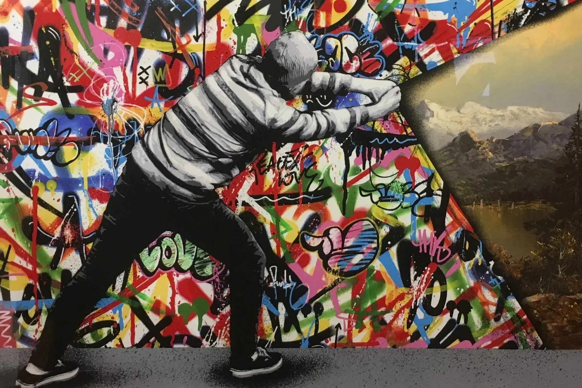 Artwork by Snik and Martin Whatson featured in the Affinity duo exhibition at NextStreet Gallery, Paris, 2016