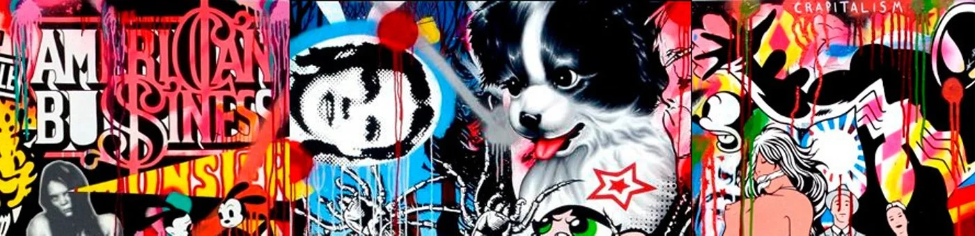 Ben Frost NextStreet Gallery Pop Art Comic Art Micky Mouse Painting
