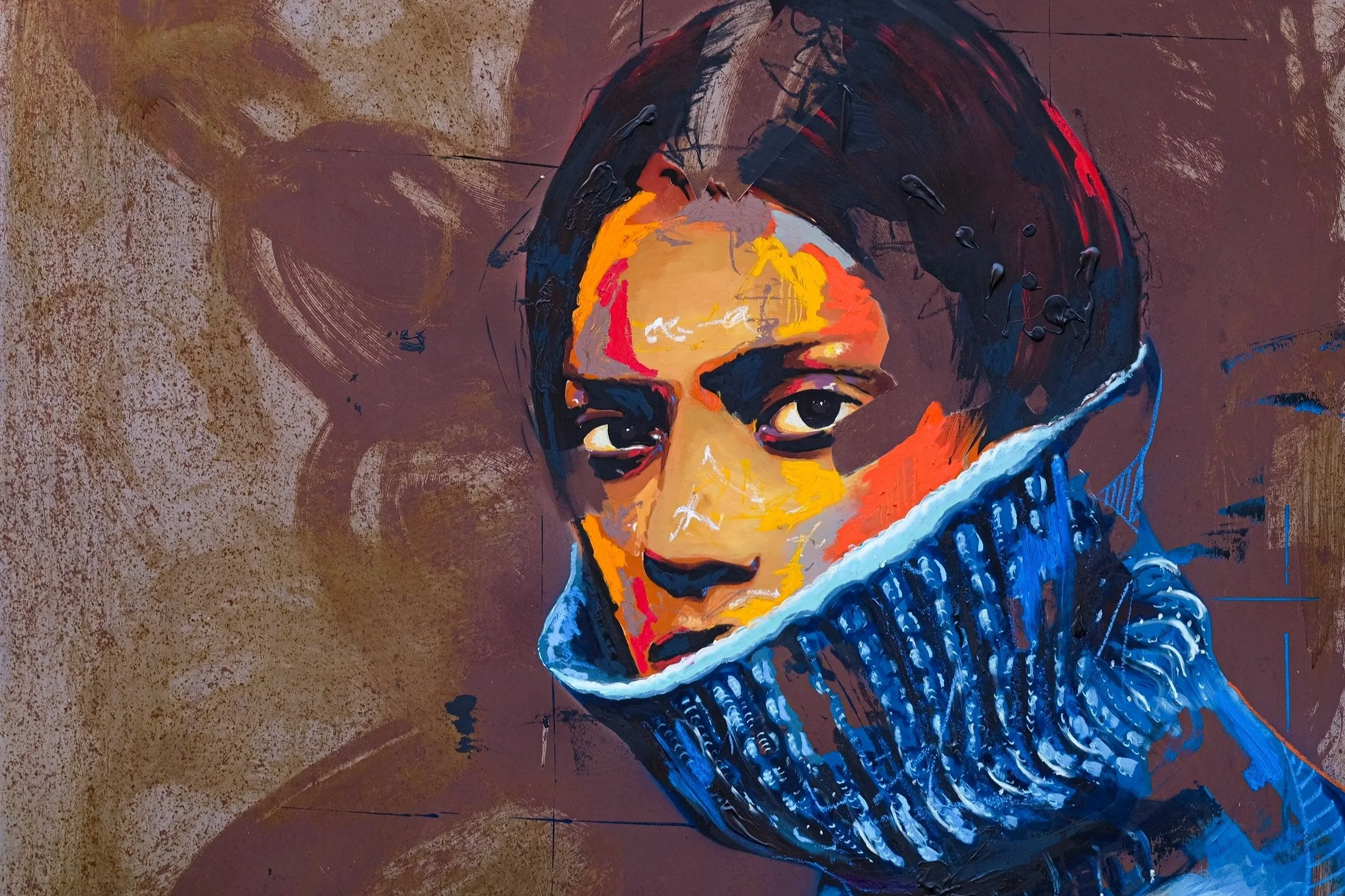 Artwork by Seny featured in the Queen’s solo exhibition at NextStreet Gallery, Paris, 2023