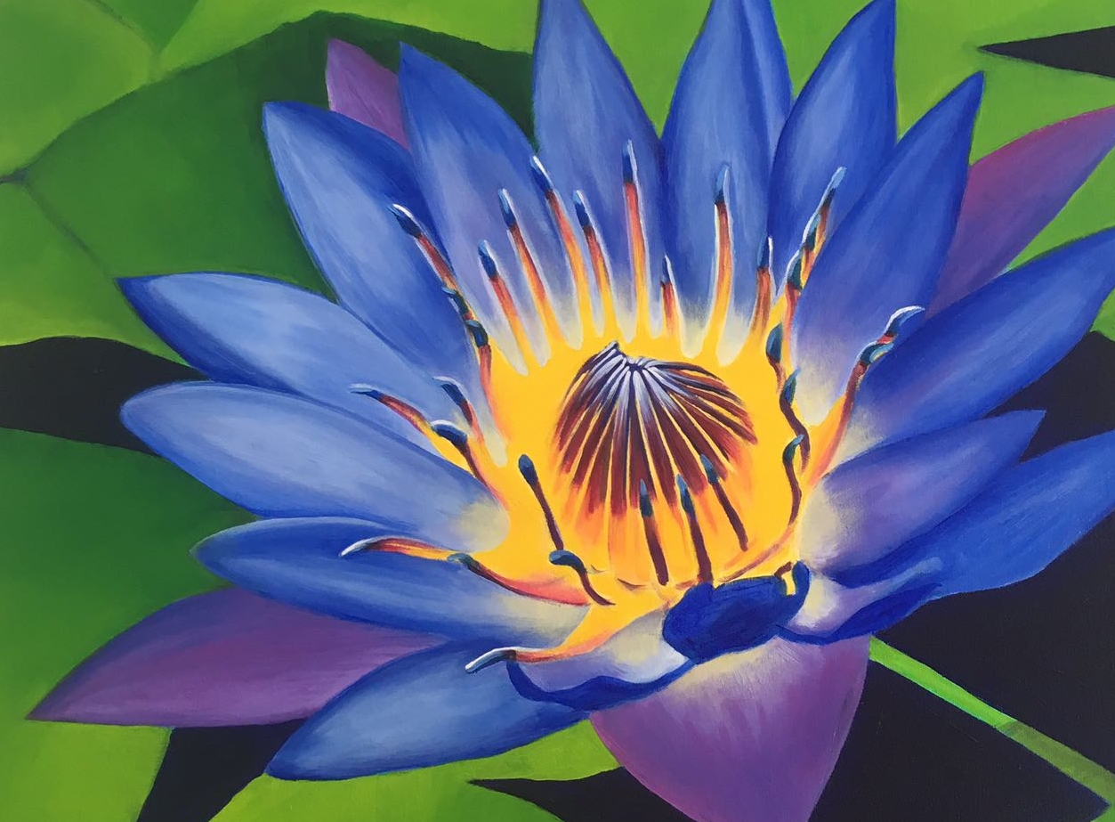 Irma Pérez is an artist based in Muswell Hill, London. She loves to bring the light of her native Barcelona to all her paintings. She is inspired by nature and the aim of her work is to inject energy and brightness to a room. She has trained at Central Saint Martins, and she works primarily with oils on canvas. Luz means light. In Irma’s interpretations of flowers, landscapes and natural phenomena, light and pure vibrant colours are always present. “Pure colours have in themselves, independently of the objects they serve to express, a significant action on the feelings of those who look at them.” (Henri Matisse)