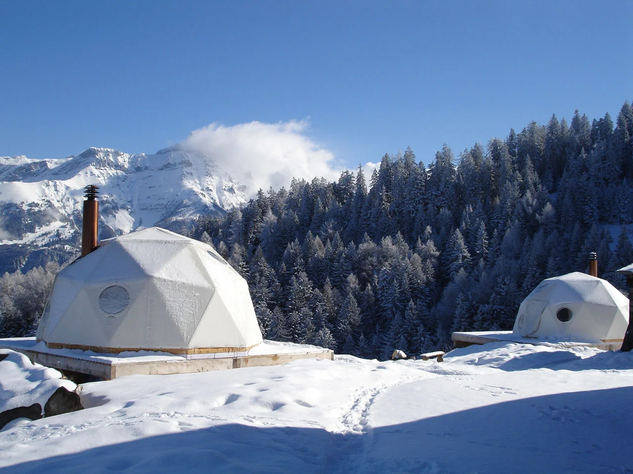 Whitepod Eco-luxury Hotel, Valais, Switzerland