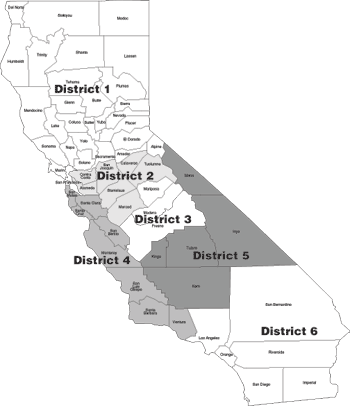 CAAA District map