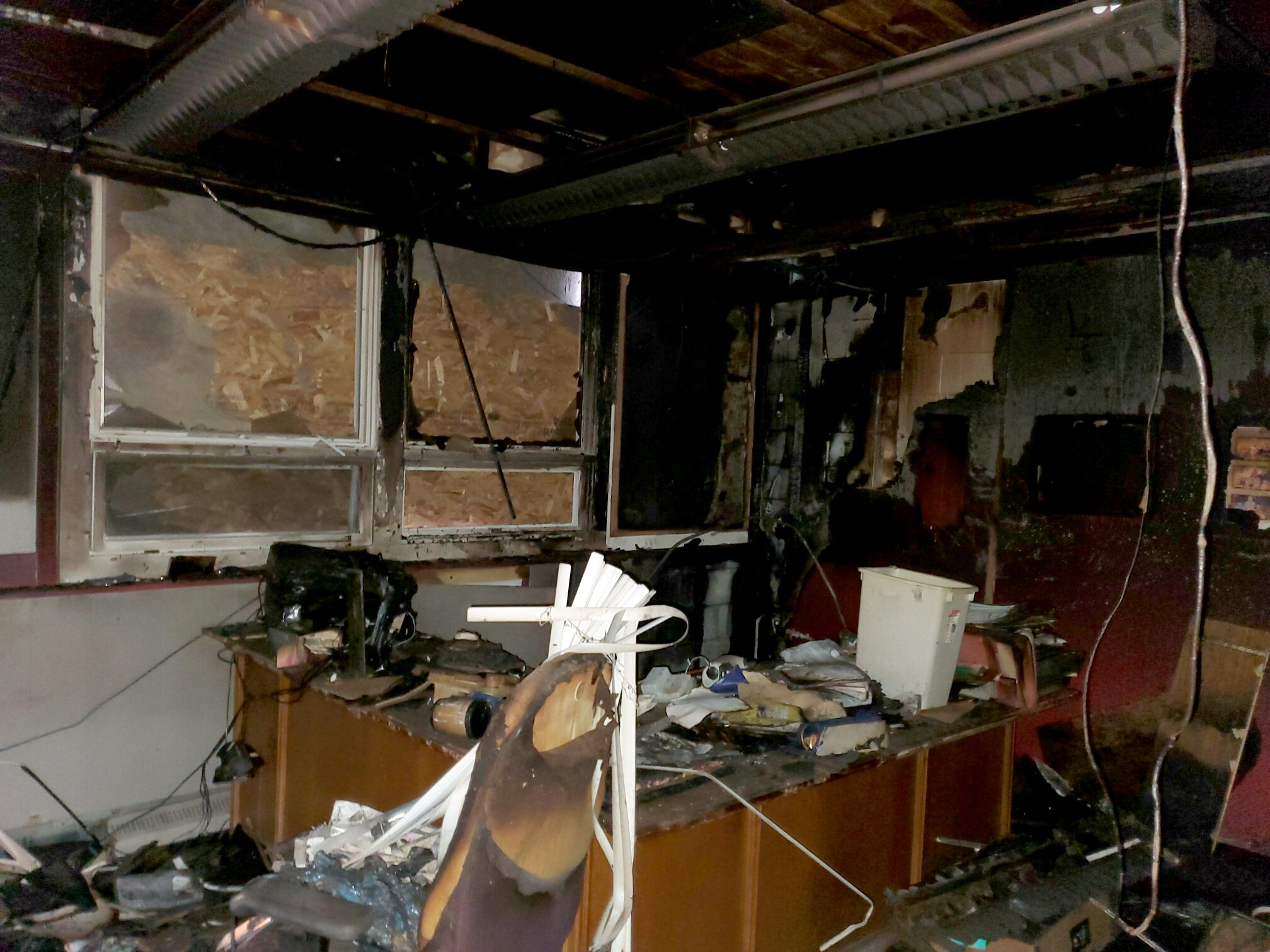 Harvey, ND Armory Fire