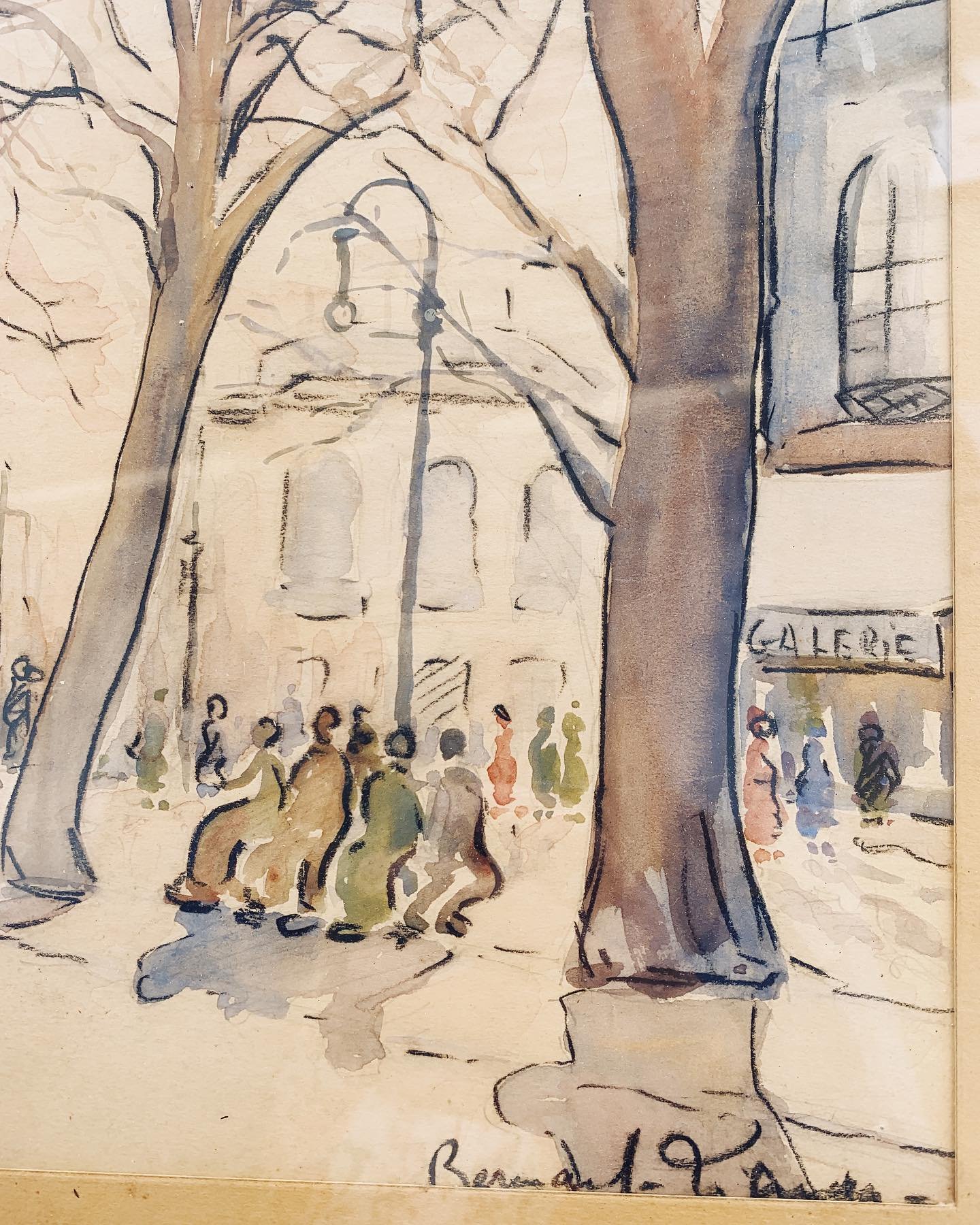 A Sunday morning filled with brocantes and a local plant exchange (bourses aux plantes)&hellip; ❤️

Through the summer you can explore weekend &lsquo;vide greniers&rsquo; in many of the local villages and treasures can be found!

1. A watercolour of 