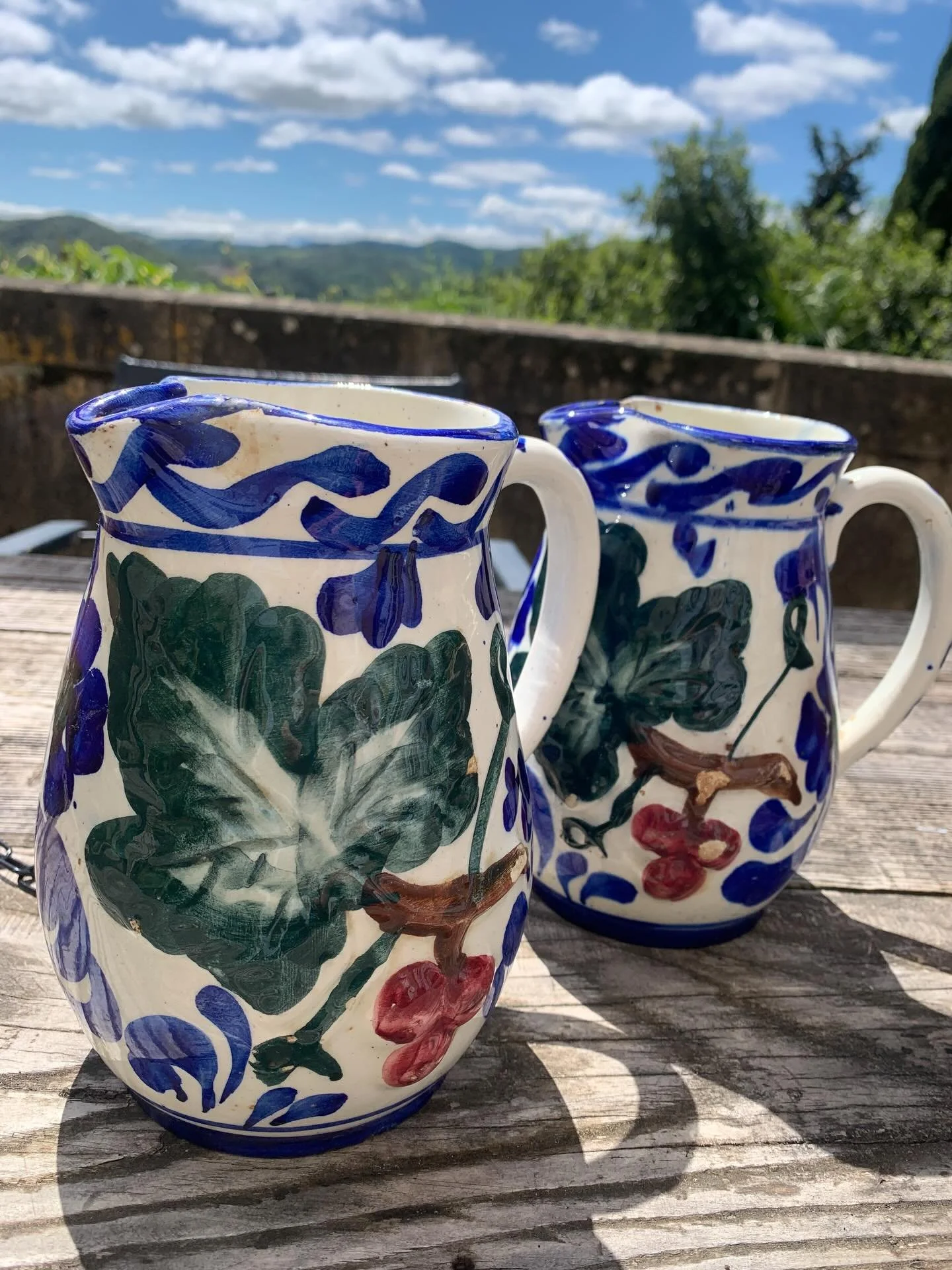 Managed to pop to my first vide grenier of the season ❤️. Got this pair for 5 euros . And picked our first few cherries. 

Bon dimanche! 

#videgrenier #sundays #occitanie