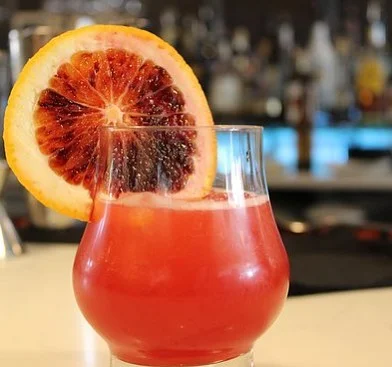 On a scorching day like this an aperitif is essential for survival..we will be doing a special negroni of the week for the coming months...first up is the blood orange negroni with gin, Campari, Martini Rosso and fresh blood orange juice 😛 #summer #