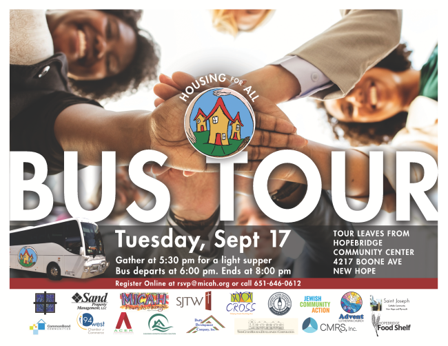 Housing For All Bus Tour, Sept. 17