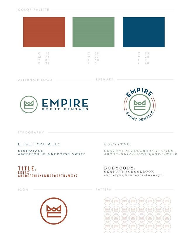 Take pride in creating #BrandIdentity for our clients @empireeventrentals