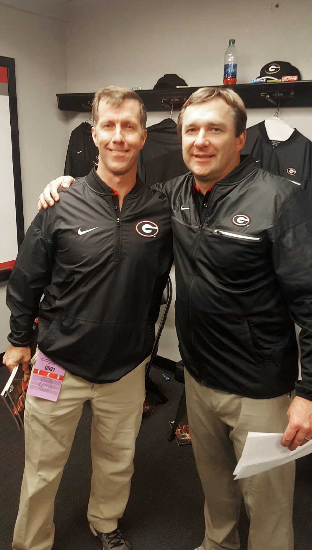Tom and University of Georgia Head Coach, Kirby Smart