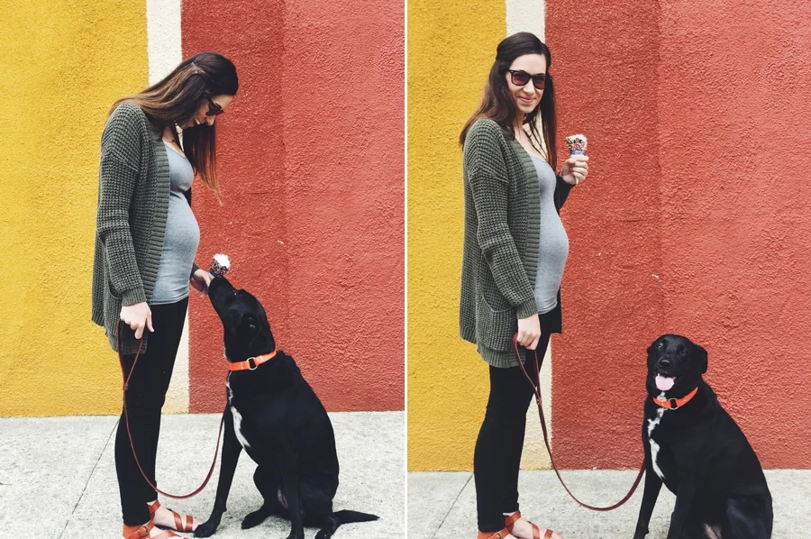 18 Weeks. Exploring and eating my way thru Granville with our Scout girl.
