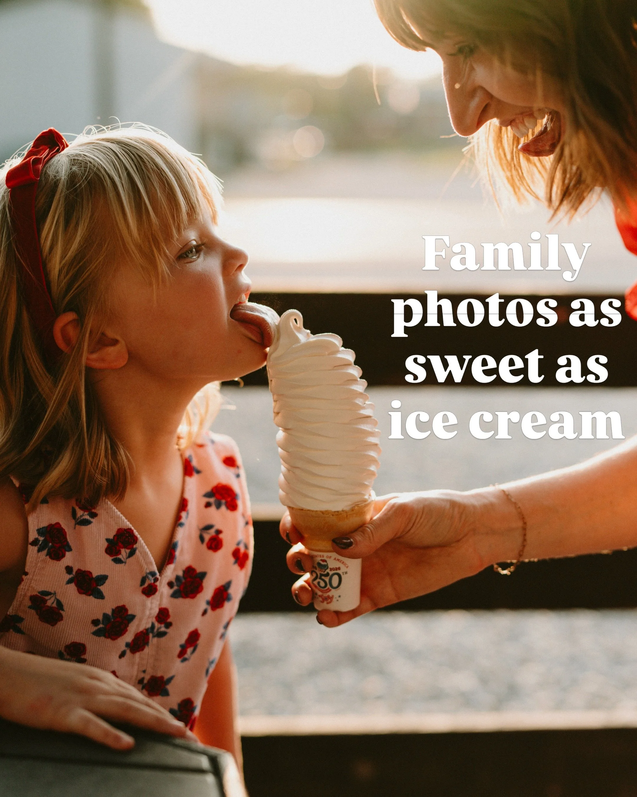 When the H family asked if we could grab ice cream to end their session I was all in 🫶🏻

#familyphotos #ashleywestfamilies #icecream #summer