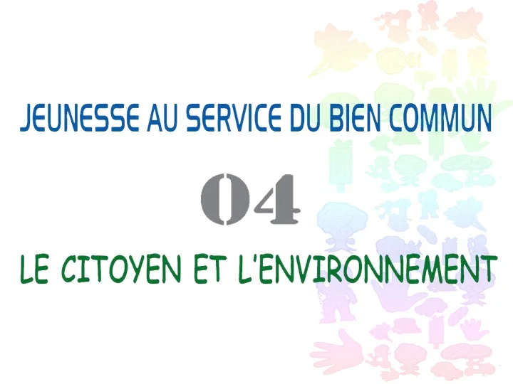 Jeunesse au service du bien commun