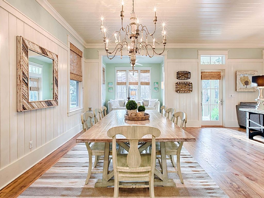 WaterColor Dining Room - AFTER - Jennifer Taylor Design, Tallahassee, Florida