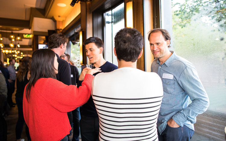 Miguel and Laura (Awake) in conversation with Pepijn Rijvers (Chief Marketing Officer at Booking.com)