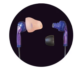 Headphones with a custom earpiece