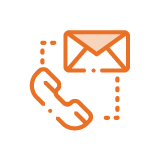 icon of phone and envelope